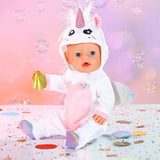 BABY born Unicorn Onesie for 43 cm Doll, Hanger Included