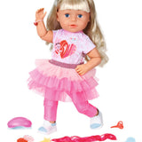 BABY born Big Sister Doll 43 cm, Bendable Body and Brushable Hair