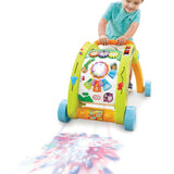 Pink 3 in 1 Walker and Activity Table with Lights and Sounds