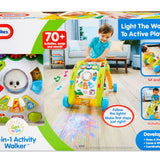 Pink 3 in 1 Walker and Activity Table with Lights and Sounds