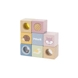 PolarB Wooden Sensory Blocks Set 8 Pieces