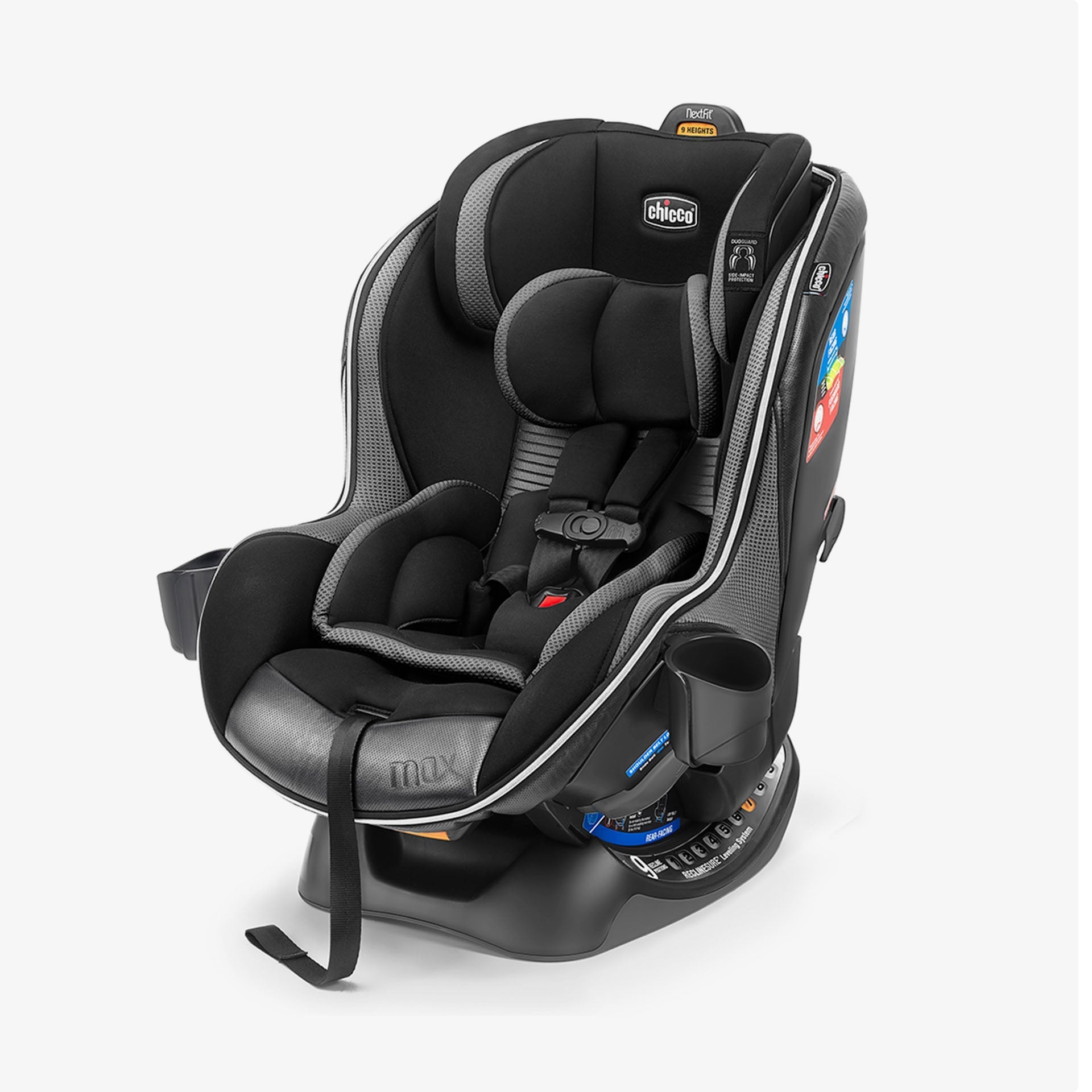 כסא בטיחות ZIP MAX שחור/אפור