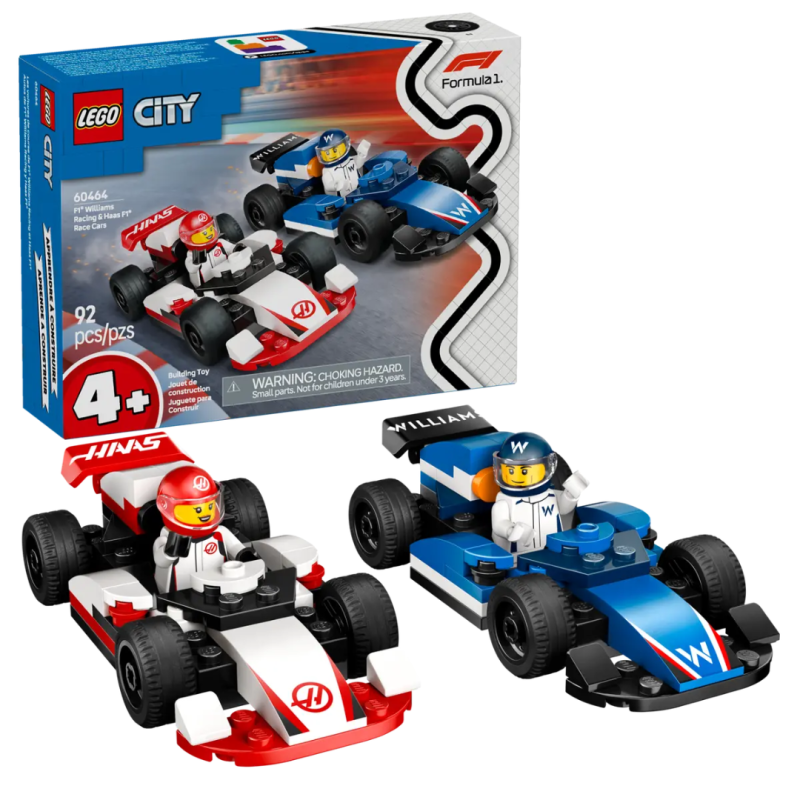 לגו City –  מכוניות מרוץ F1® Williams Racing ו- ®F1